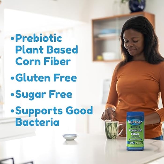 Fiber Supplement, Daily Prebiotic Fiber, 125 Servings, Clear, Grit & Taste Free, No Gluten & Sugar, Plant Based Corn Powder to Support Digestive & Gut Health - Image 4