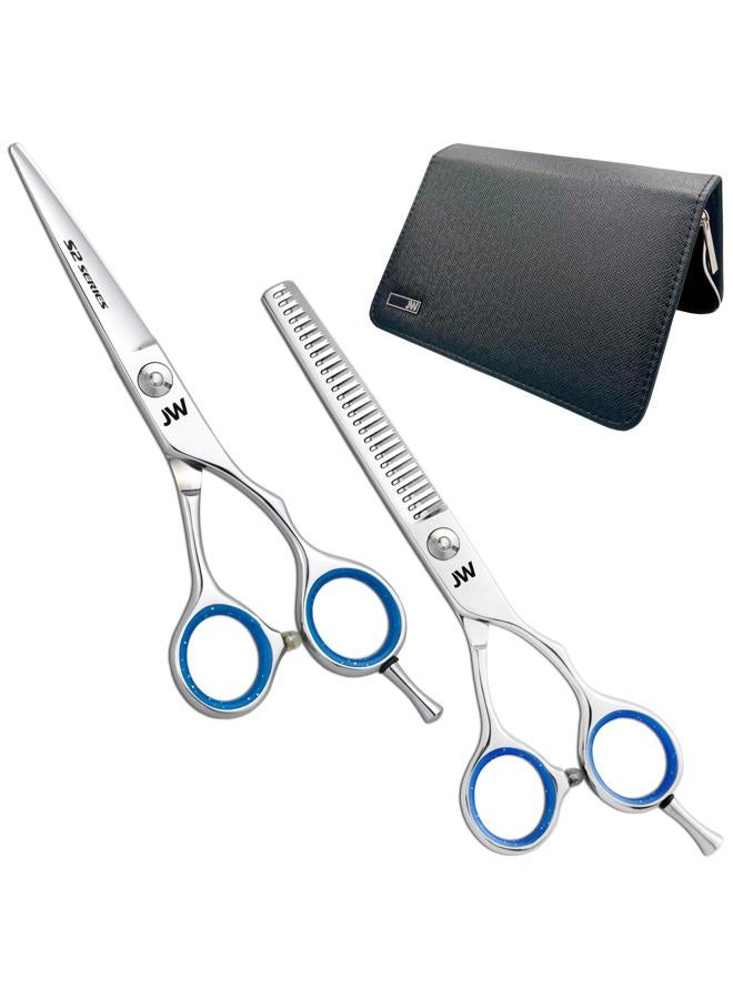 JW Shears JW S2 Duo (Matching Hair Shear and Thinner) (5.0 Inch Right Hand) - Image 1