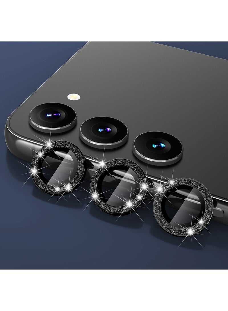 Y&D Camera Lens Protector, 2 PCS Fit for Samsung Galaxy S23/ S23 Plus Premium Tempered Glass, Glitter Diamonds Protector S23+ - Image 3