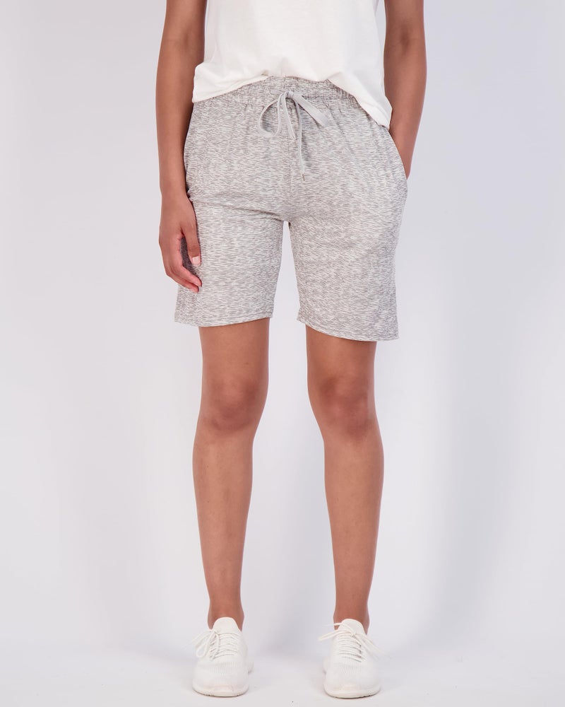 REALESSENTIALS Real Essentials 4 Pack: Women's 7" Bermuda Long Casual Yoga Super-Soft Loose Comfy Shorts with Pockets (Available in Plus) - Set 2, L - Image 2