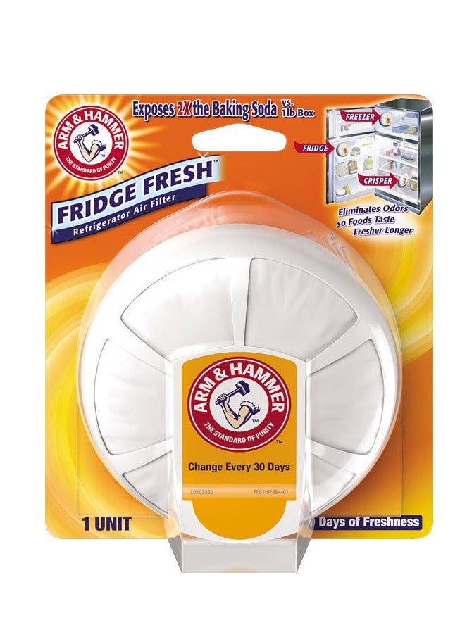 Arm & Hammer فلتر هواء الثلاجة فريدج فريش مزيل روائح الثلاجة والفريزر - Image 1