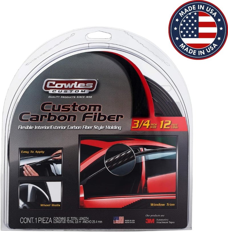 Cowles Custom Carbon Fiber Exterior Molding - 3/4" Wide - Image 2