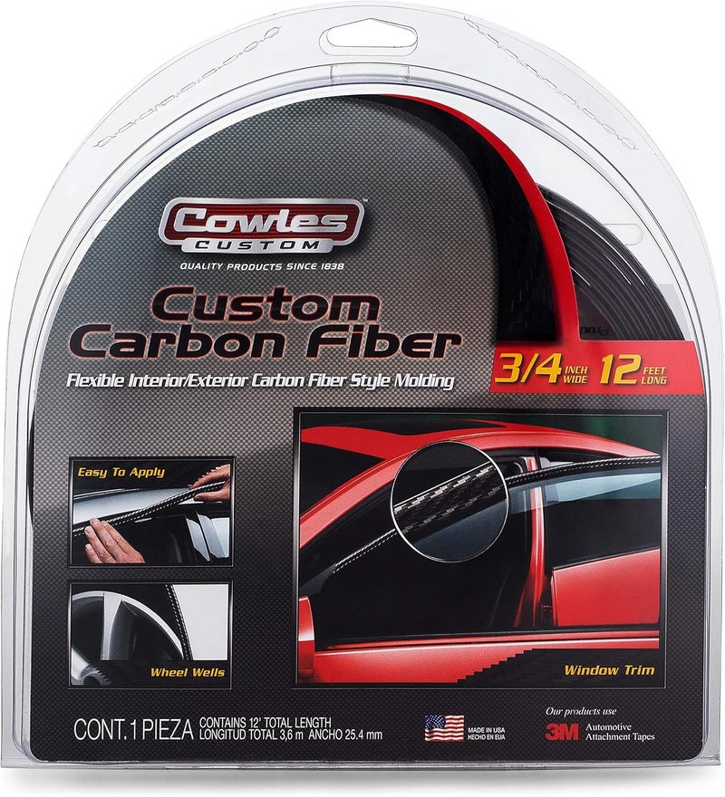 Cowles Custom Carbon Fiber Exterior Molding - 3/4" Wide - Image 1