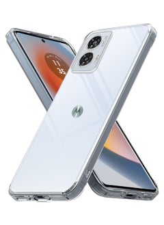 Techie Motorola Edge 50 Fusion TPU Soft Corner Ultra Slim Clear Case Shockproof Anti Fingerprint Transparent Protective Back Cover  - Image 1