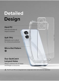 Techie Motorola Edge 50 Fusion TPU Soft Corner Ultra Slim Clear Case Shockproof Anti Fingerprint Transparent Protective Back Cover  - Image 3