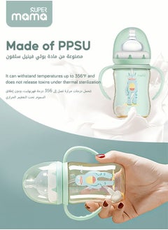 PPSU Baby Feeding Bottle With Silicone Nipples And Handle for Newborn Anti Colic Flatulence 180ml - pzsku/Z70EA2ABDBE686B69D68EZ/45/_/1668499491/92b7a0cc-e27d-4062-a390-e31551a1d572