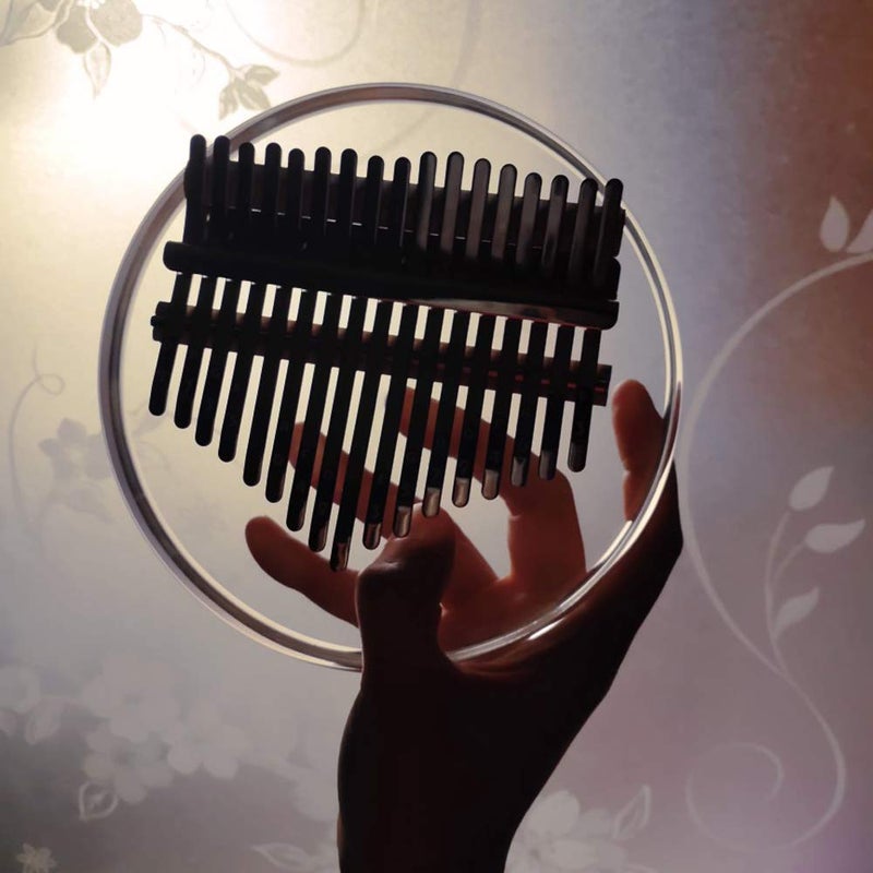 Koldot Kalimba Thumb Piano 17 Key Solid Finger Piano Clear Body Cute Crystal Acrylic Kalimba With Hard Case Gifts with Tuning Hammer - Image 4