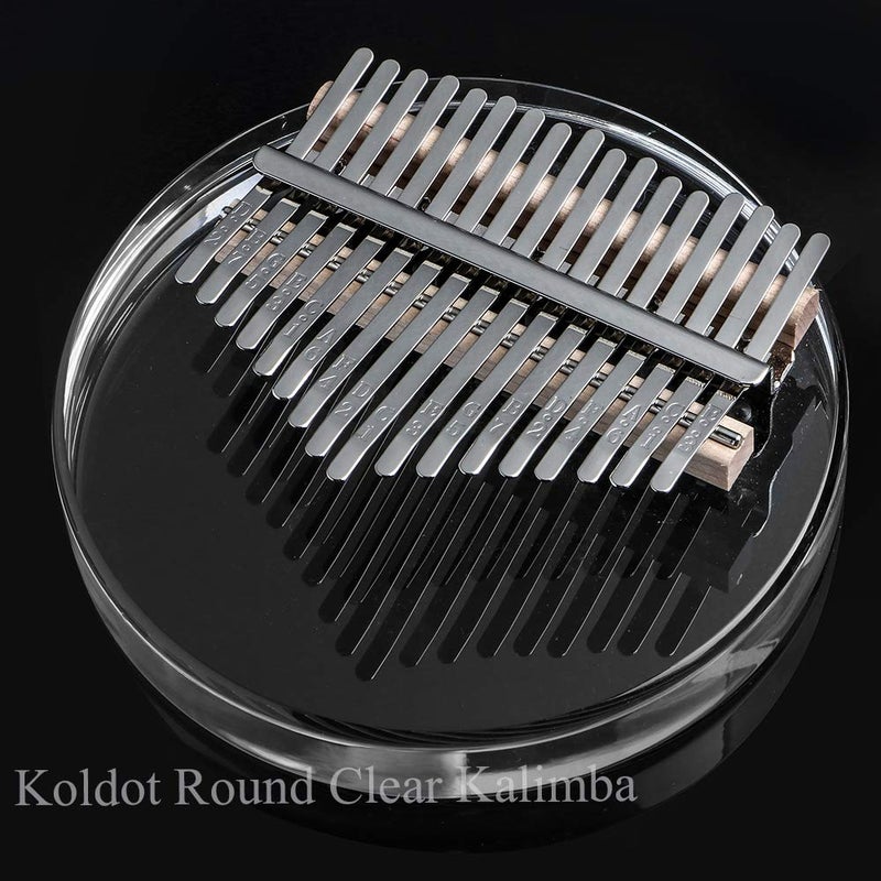Koldot Kalimba Thumb Piano 17 Key Solid Finger Piano Clear Body Cute Crystal Acrylic Kalimba With Hard Case Gifts with Tuning Hammer - Image 3