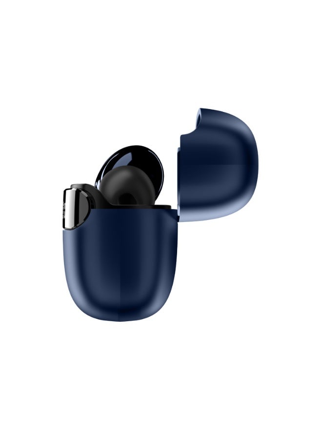 TCH Wireless Earbuds L10 ANC NAVY BLUE- Active Noise Cancellation, HiFi Audio Sound Quality, Powerful Bass, Bluetooth 5.3 with AI Calls, 4 Mics, IPX4 Water Resistant, 30H Battery Standby, LED Display, Smart Touch Controls- Android-IOS - Image 5