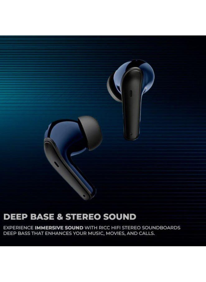 TCH - L10 ANC" Wireless Earbuds - Active Noise Cancellation, HiFi" Audio Sound Quality, Powerful Bass, Bluetooth with AI Calls, 4 Mics, IPX4 Waterproof, 8H Battery Life, LED Display, Smart Touch Controls - Image 1