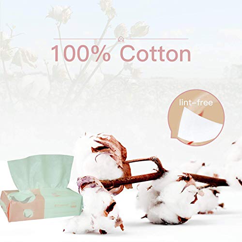 careboree Extra Thick Cotton Tissue Careboree Face Drying Towel for Men Women Kids Disposable Dry Wipes Unscented Makeup Removing (3 pack) - Image 2