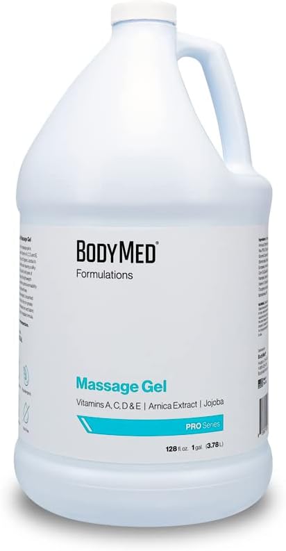 BodyMed Formulations Massage Gel 1 gal  FragranceFree AllNatural Lotion for Massage Therapy  Leaping Bunny Certified  with Arnica Extract  Jojoba  NonStaining  Paraben Free - Image 1