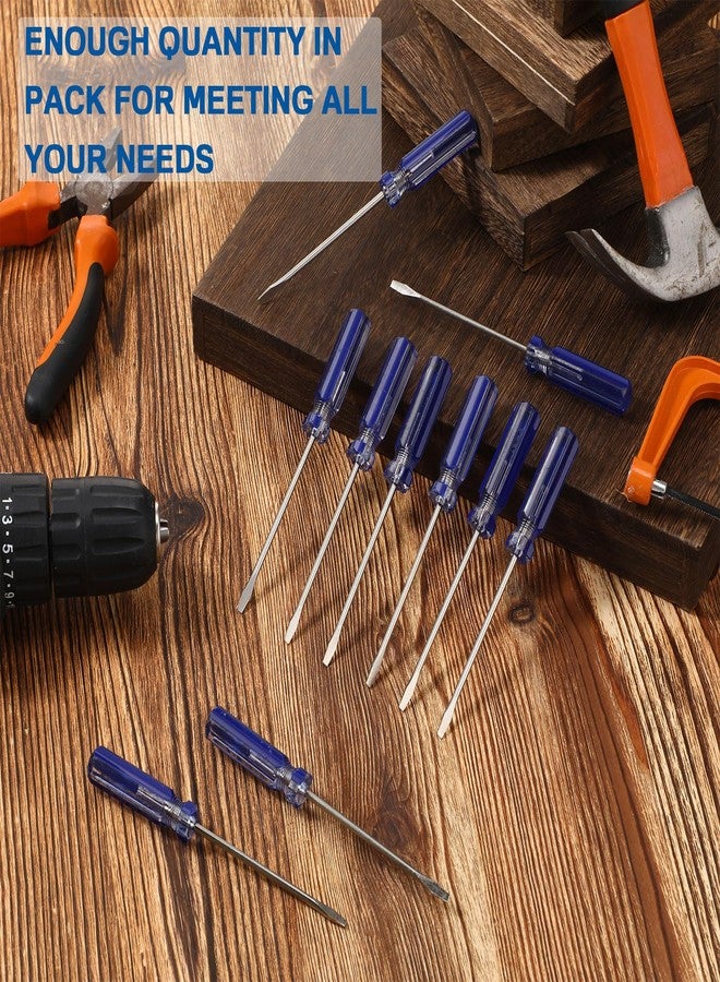 Lothee 10 Pack Mini Slotted Screwdriver 3.0mm Flat Head 5.12" (130 mm) Length Precision Flat Head Screw Driver with Non-slip Handle for Small Appliances Repair - Image 4