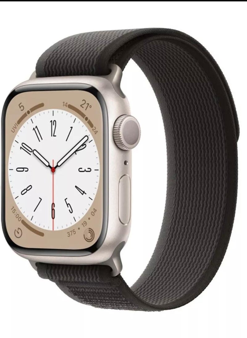 سوار ابل الجديد شكل رائع جذاب عصري لون اسود مع رمادي  مقاس 42 - Image 2