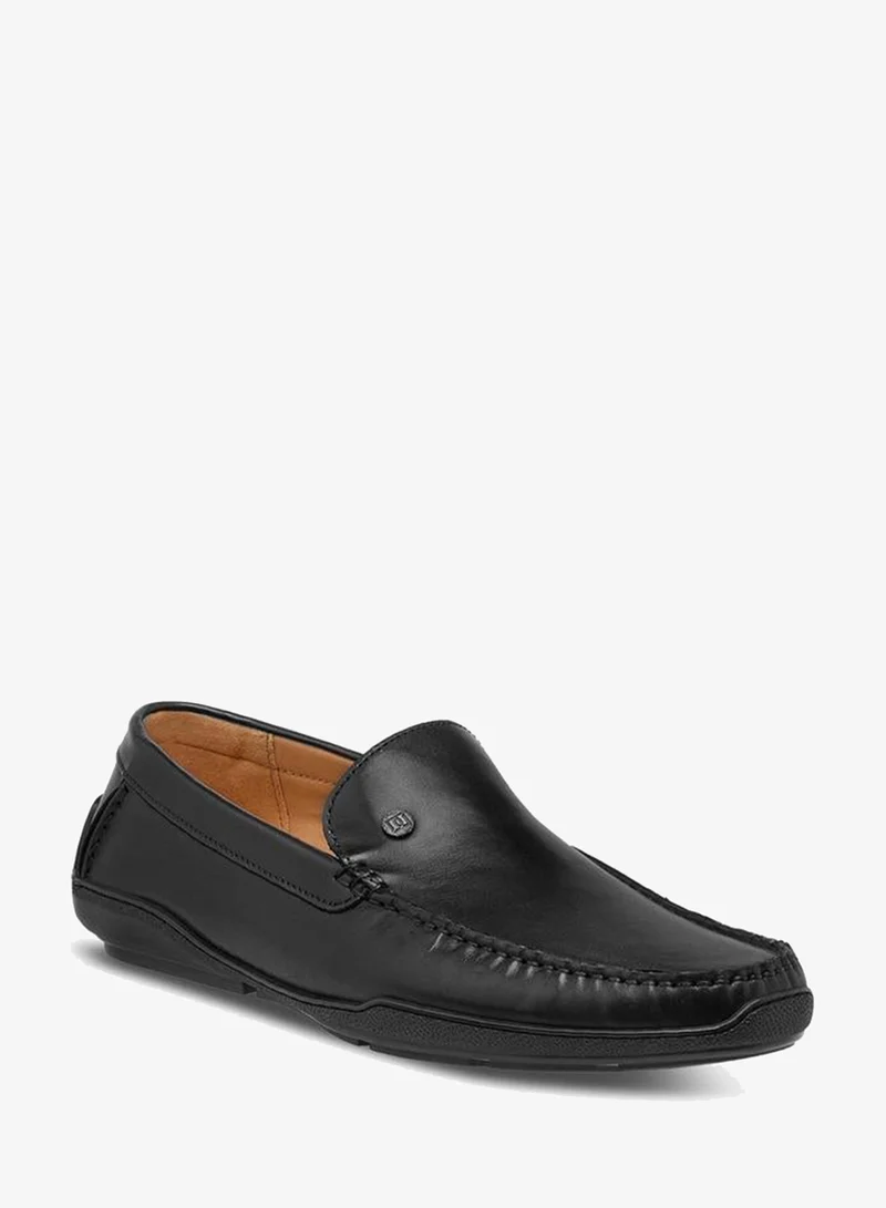 DUCHINI Men Slip-On Leather Moccasins