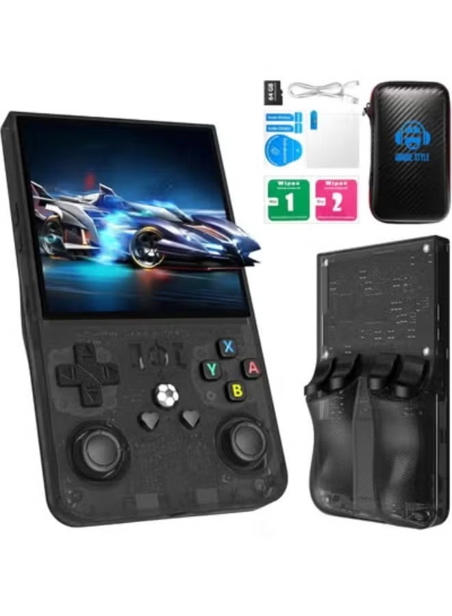2025 R36MAX Retro Handheld Game Console – 64GB Built-in, 18,000+ Classic Games, 4.0" IPS Display, 4K HD TV Output, Portable Open Source Linux Gaming Player with Long Battery Life – Black - Image 1