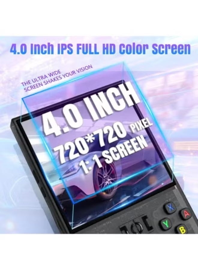 2025 R36MAX Retro Handheld Game Console – 64GB Built-in, 18,000+ Classic Games, 4.0" IPS Display, 4K HD TV Output, Portable Open Source Linux Gaming Player with Long Battery Life – Black - Image 3
