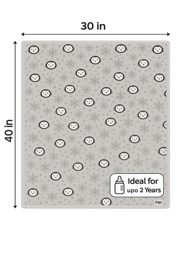 PWI Supersoft Baby Blanket Wrapper for Newborn | 30x40 inches | Lightweight AC Blanket for 0-2 Years | Ultra Soft & Skin-Friendly | Pack of 2 (Grey and Peach) - Image 4
