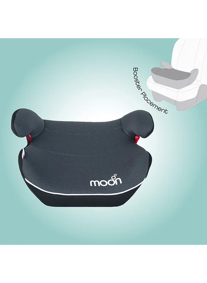 Moon Kido Baby Booster Lightweight Car Seat, Group 2/3 (15-36 kg) - Dark Grey