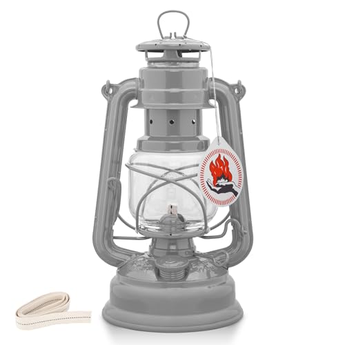 Feuerhand Outdoor Kerosene Fuel Lantern, German Made Weather Resistant Baby Special 276 Galvanized Hurricane Lamp for Camping or Patio, 10 Inches, Unpainted - Image 1