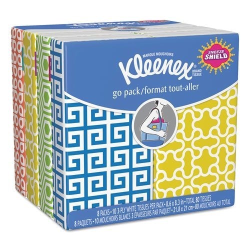 Kimberly-Clark Kleenex 3-Ply Pocket Packs Facial Tissues, 8 Count - Image 4