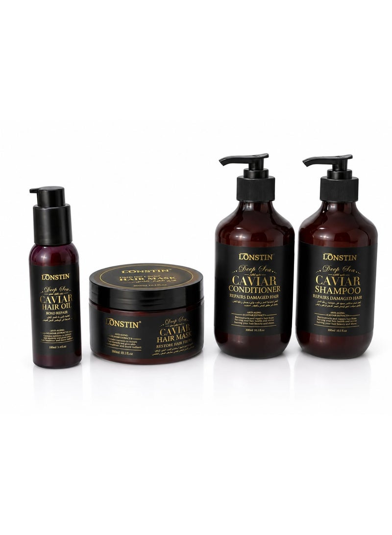 The Ultimate Caviar Hair Repair Collection  (Shampoo  Conditioner oil Mask)
