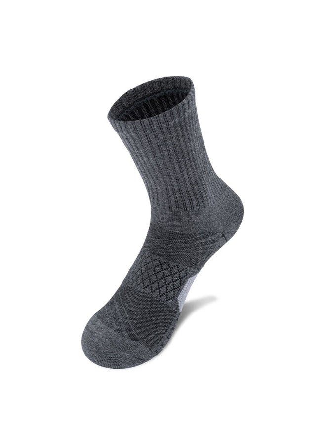 Tfo 5th Generation Hiking Socks Thickened Durable Running Socks Outdoor Mountaineering Socks C272 Men's Dark Gray L - Image 1