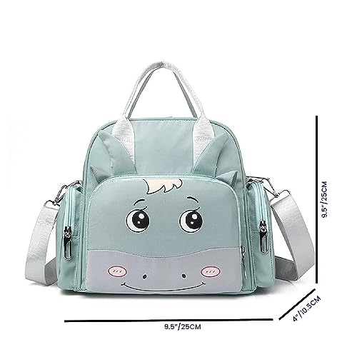 Winnies Diaper Tote Cum Backpack Maternity Bag for Moms | Stylish Lightweight Mother Bags with Zipper Closure & Adjustable Shoulder Strap | Baby Travel Organiser (Sky Blue) - Image 3