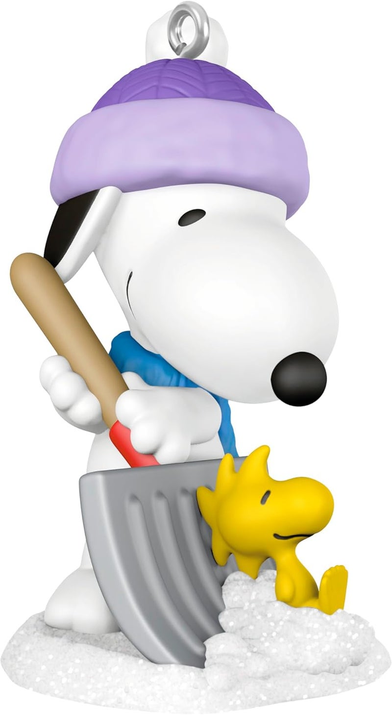 Hallmark Keepsake 1" Mini Christmas Ornament 2025, Peanuts Winter Fun with Snoopy, Gifts for Peanuts Fans - Image 1