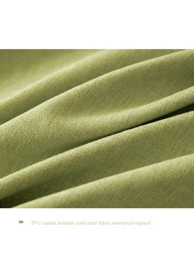 Anna 90*140cm Easy-Clean Waterproof Oil-Resistant Faux Linen Fringe Tablecloth - Image 2