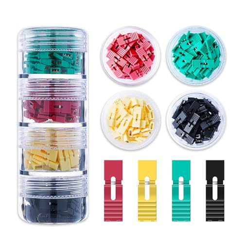 CQRobot 200 Pieces Standard Computer Jumper Caps with Handle Pin Shunt Short Circuit 2-Pin Connector (Shunts). Suitable for Arduino Raspberry Pi PCB PC DVD HDD Motherboard Shorting and Other Items. - Image 1