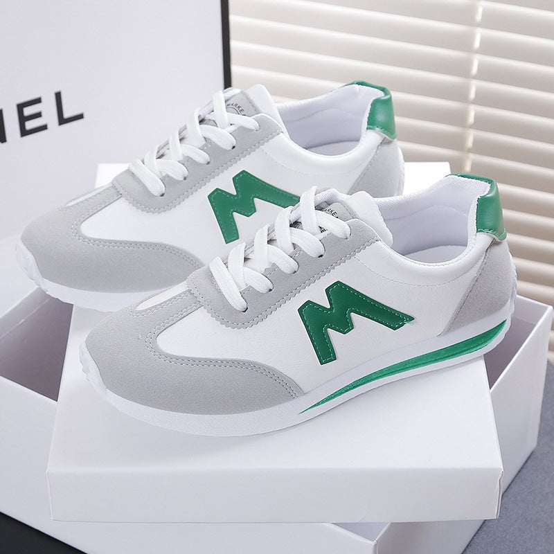 Argan shoes for women 2024 spring new Korean style ins versatile student lightweight casual sneaker children Green