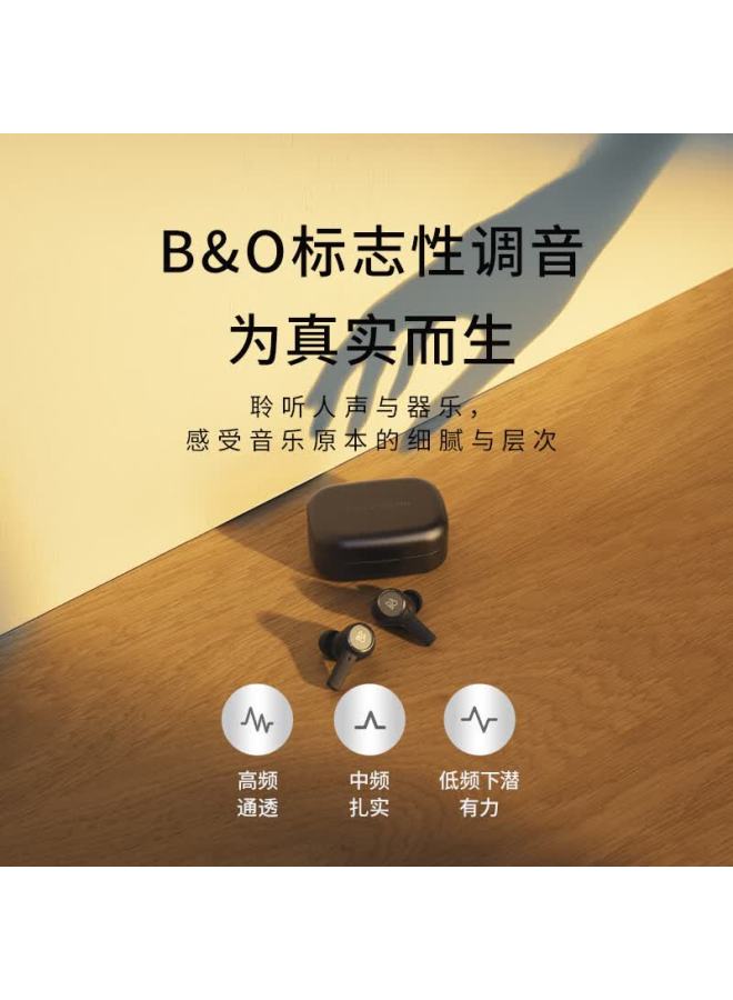 B&O سماعات بيو بلاي إكس لإلغاء الضوضاء النشطة اللاسلكية بتقنية البلوتوث - إصدار صندوق الهدايا - سماعات أذن شحن لاسلكي - سوداء - هدية رأس السنة - Image 1