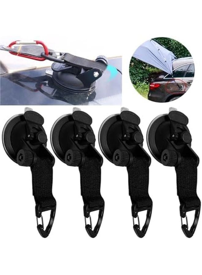 20Pcs Reusable Car Suction Cup Hooks Round Buckle Portable Travel Home Outdoor Tent - Image 3