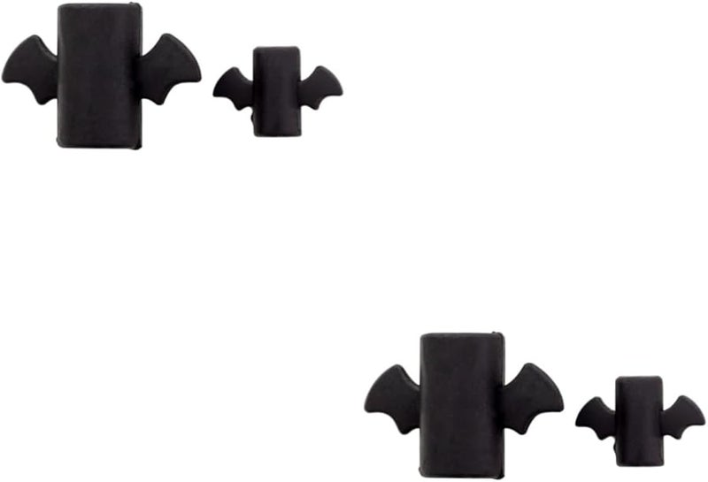 Cartoon Wing USB Cable Protector 4 Pack Black Durable Charging Cord Saver - Image 2