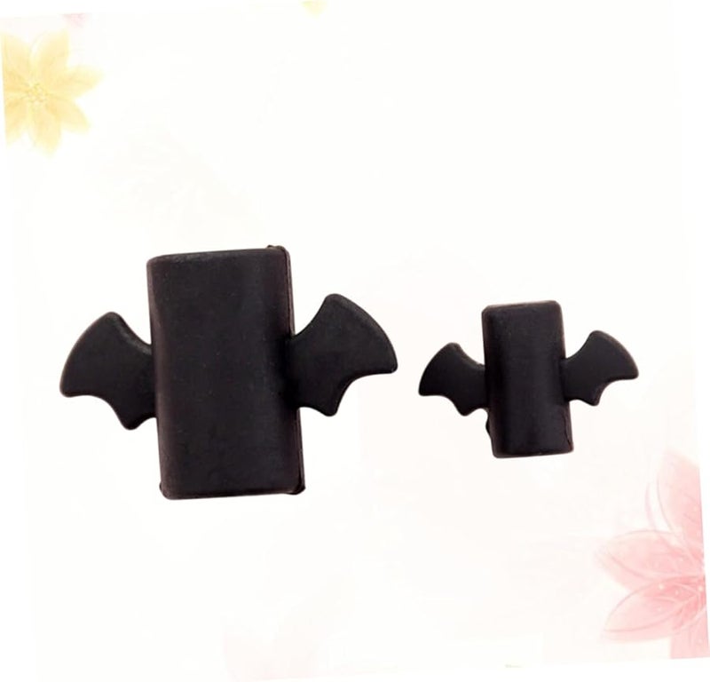 Cartoon Wing USB Cable Protector 4 Pack Black Durable Charging Cord Saver - Image 4