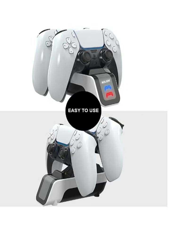 AOLION Suitable for Sony 5 PlayStation 5 Hand Charger Console Dual Sense PS5 Controllers Dock Station - Image 5