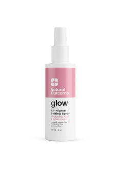 Glow Makeup Setting Spray Mattifying Long Lasting Facial Mist with Hyaluronic Acid  Watermelon  OilFree Vegan Formula for All Skin Types 4 oz