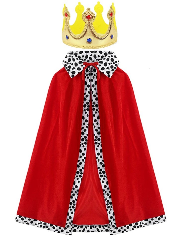 Al Aoyama kids King's Cape Adults Costume Cloak for Men Velvet Cape 