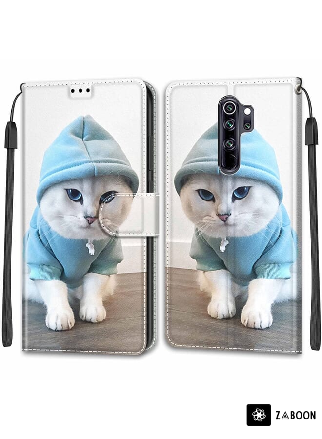 Protective Case For Xiaomi Redmi Note 8 Pro Voltage Coloured Drawing Magnetic Clasp Horizontal Flip PU Leather Case with Holder & Card Slots