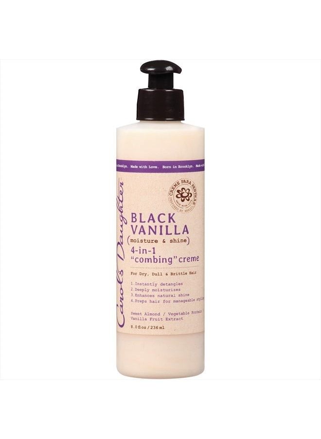 Carol's Daughter - Black Vanilla Moisture & Shine 4 in 1 Combing Creme for Dry Hair and Dull Hair, with Sweet Almond Oil and Vanilla Fruit Extract, Hair Detangler, 8 fl oz - Image 1