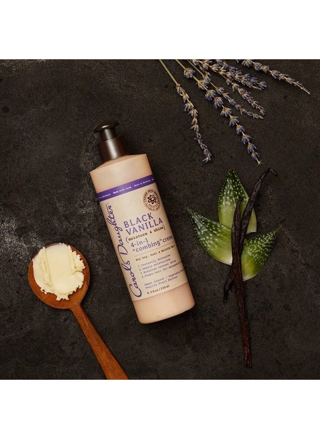Carol's Daughter - Black Vanilla Moisture & Shine 4 in 1 Combing Creme for Dry Hair and Dull Hair, with Sweet Almond Oil and Vanilla Fruit Extract, Hair Detangler, 8 fl oz - Image 1