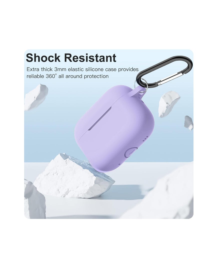 AirPods Pro 2nd Generation Case Cover, Protective Silicone Skin Accessories with Keychain for Women Men for Apple AirPods Pro Gen 2 (2022), Front LED Visible