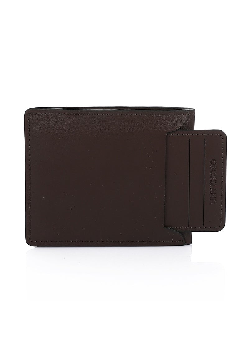 Crossland CROSSLAND Genuine Leather Slim Bifold Wallet for Men, Separate Card Holder Integrated 8 ID Slots, RFID Blocking Technology  - Image 1