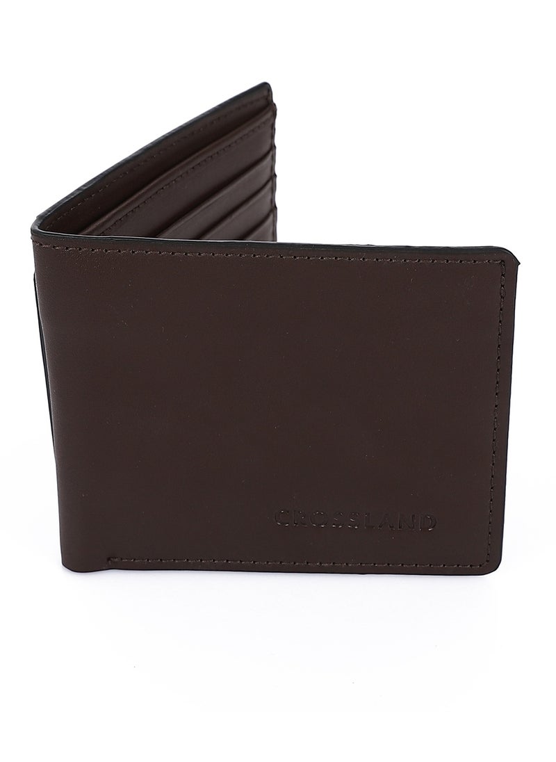 Crossland CROSSLAND Genuine Leather Slim Bifold Wallet for Men, Separate Card Holder Integrated 8 ID Slots, RFID Blocking Technology  - Image 3