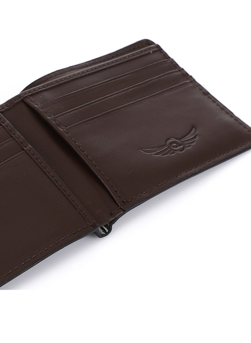Crossland CROSSLAND Genuine Leather Slim Bifold Wallet for Men, Separate Card Holder Integrated 8 ID Slots, RFID Blocking Technology  - Image 5