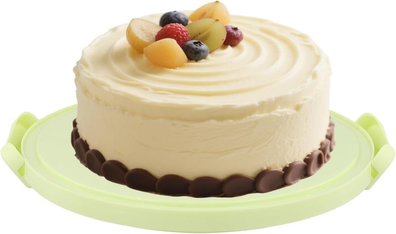 MUKLEI 26cm Portable Cake Carrier, 10 Inch Round Cake Carrier with Handle, Plastic Cake Holder with Lid, Large Cake Transporter Storage Container Box for Cake, Desserts, Sandwiches - Image 4