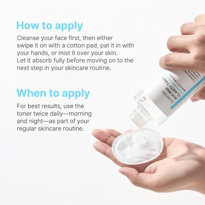 NIDA تونر نيدا AHA BHA للوضوح | AHA 0.1%، BHA 0.1%، نياسيناميد، سنتيلا أسياتيكا | تقشير، ترطيب، التحكم في المسام، توحيد اللون | 6.76 أونصة سائلة، 200 مل - Image 5