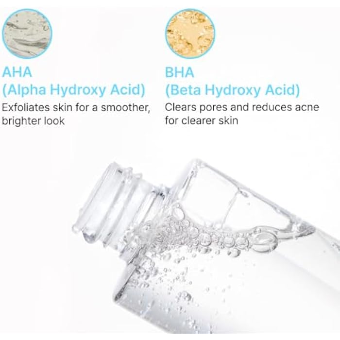 NIDA تونر نيدا AHA BHA للوضوح | AHA 0.1%، BHA 0.1%، نياسيناميد، سنتيلا أسياتيكا | تقشير، ترطيب، التحكم في المسام، توحيد اللون | 6.76 أونصة سائلة، 200 مل - Image 3