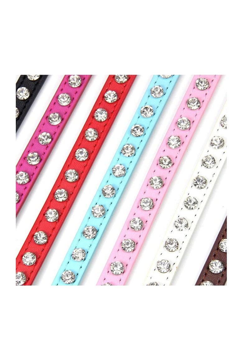 ماركة غير محددة طوق للقطط مزين بالألماس لون بني فاتح مقاس ٣٠  سم - Image 3